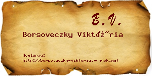 Borsoveczky Viktória névjegykártya